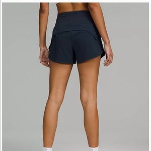 Lululemon Speed Up High-Rise Lined Short 4" | Navy | NWT